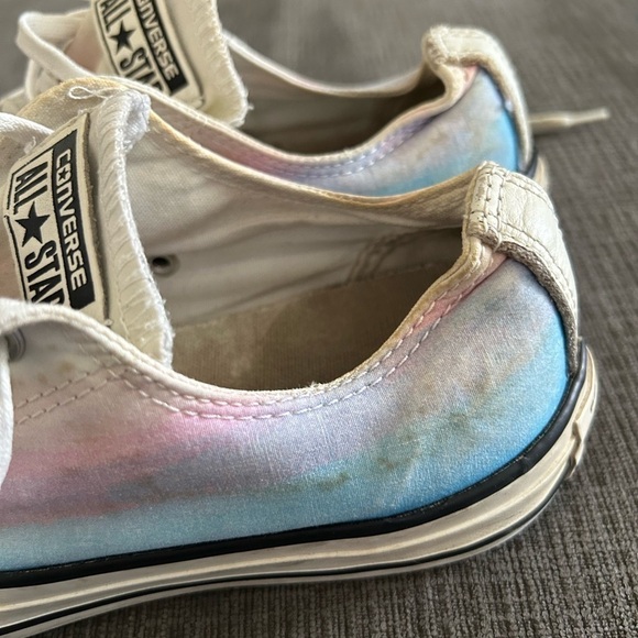Cotton candy, pink, blue white, classic converse US ladies, 8.5. - Picture 7 of 9